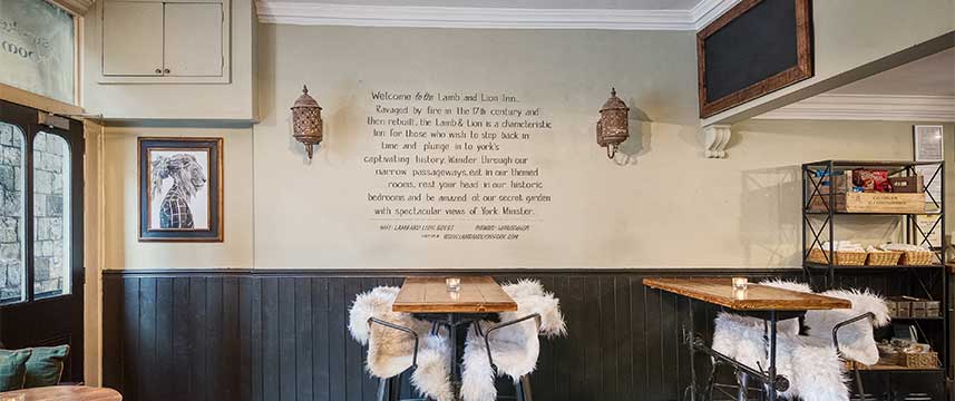Lamb and Lion  Inn Bar Tables